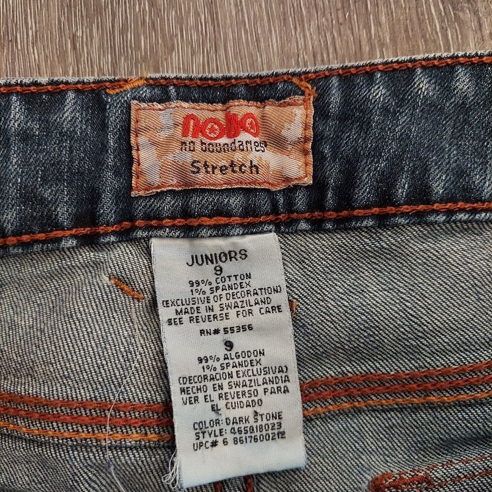 No Boundaries Vintage 90s Embellished Flare Jeans Size 9 - Picture 6 of 10